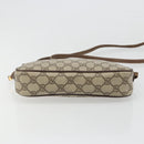 GUCCI GG Supreme Shoulder Bag PVC Beige Gold Auth BA13547-5