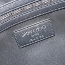 Jimmy Choo Studs Tote Bag Leather White Silver Auth BA13552-10