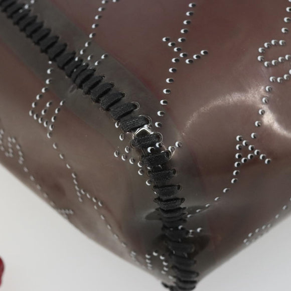 Stella MacCartney Chain Falabella Shoulder Bag Vinyl Red Auth BA13554A