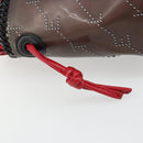 Stella MacCartney Chain Falabella Shoulder Bag Vinyl Red Auth BA13554A-18