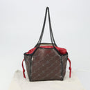 Stella MacCartney Chain Falabella Shoulder Bag Vinyl Red Auth BA13554A-12