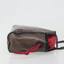 Stella MacCartney Chain Falabella Shoulder Bag Vinyl Red Auth BA13554A-3