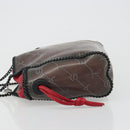 Stella MacCartney Chain Falabella Shoulder Bag Vinyl Red Auth BA13554A-5