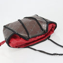 Stella MacCartney Chain Falabella Shoulder Bag Vinyl Red Auth BA13554A-6