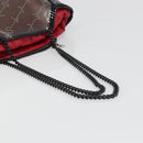 Stella MacCartney Chain Falabella Shoulder Bag Vinyl Red Auth BA13554A-7