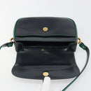 BALLY Shoulder Bag Leather Black Gold Auth BA13555A-10