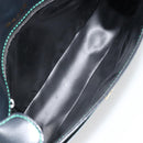 BALLY Shoulder Bag Leather Black Gold Auth BA13555A-11