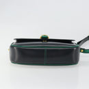 BALLY Shoulder Bag Leather Black Gold Auth BA13555A-5