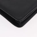 Salvatore Ferragamo Business Bag Leather Black Gold Auth BA13557-10