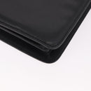 Salvatore Ferragamo Business Bag Leather Black Gold Auth BA13557-13