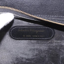Salvatore Ferragamo Business Bag Leather Black Gold Auth BA13557-16