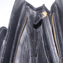 Salvatore Ferragamo Business Bag Leather Black Gold Auth BA13557-21