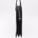 Salvatore Ferragamo Business Bag Leather Black Gold Auth BA13557-4