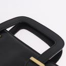 Salvatore Ferragamo Business Bag Leather Black Gold Auth BA13557-8