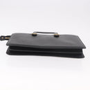 Salvatore Ferragamo Business Bag Leather Black Gold Auth BA13557-9
