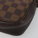 LOUIS VUITTON Damier Ebene Trousse Makeup Pouch N51982 LV Auth BA13565-14