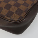 LOUIS VUITTON Damier Ebene Trousse Makeup Pouch N51982 LV Auth BA13565-16