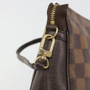 LOUIS VUITTON Damier Ebene Trousse Makeup Pouch N51982 LV Auth BA13565-17