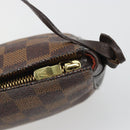 LOUIS VUITTON Damier Ebene Trousse Makeup Pouch N51982 LV Auth BA13565-10