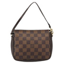 LOUIS VUITTON Damier Ebene Trousse Makeup Pouch N51982 LV Auth BA13565-13