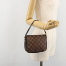 LOUIS VUITTON Damier Ebene Trousse Makeup Pouch N51982 LV Auth BA13565-21