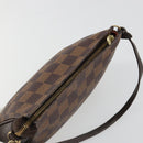 LOUIS VUITTON Damier Ebene Trousse Makeup Pouch N51982 LV Auth BA13565-6