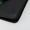 LOUIS VUITTON Epi Osh Shoulder Bag Black Green M52444 LV Auth BA13566-10