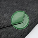 LOUIS VUITTON Epi Osh Shoulder Bag Black Green M52444 LV Auth BA13566-15