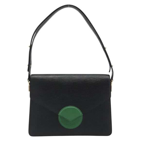 LOUIS VUITTON Epi Osh Shoulder Bag Black Green M52444 LV Auth BA13566