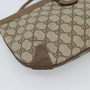 GUCCI GG Supreme Web Sherry Line Bag PVC Beige Gold 904 02 026 Auth BA13567-15