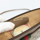 GUCCI GG Supreme Web Sherry Line Bag PVC Beige Gold 904 02 026 Auth BA13567-12