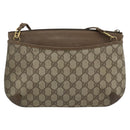 GUCCI GG Supreme Web Sherry Line Bag PVC Beige Gold 904 02 026 Auth BA13567-2