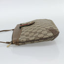 GUCCI GG Supreme Web Sherry Line Bag PVC Beige Gold 904 02 026 Auth BA13567-3