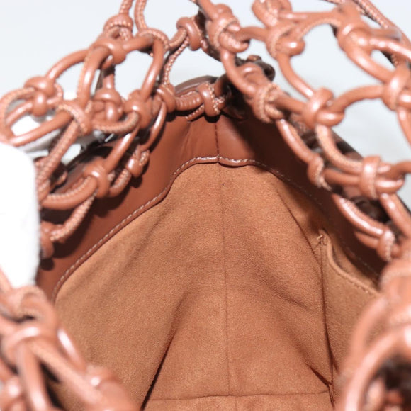 Stella MacCartney Hand Bag Leather Brown Auth BA13569A