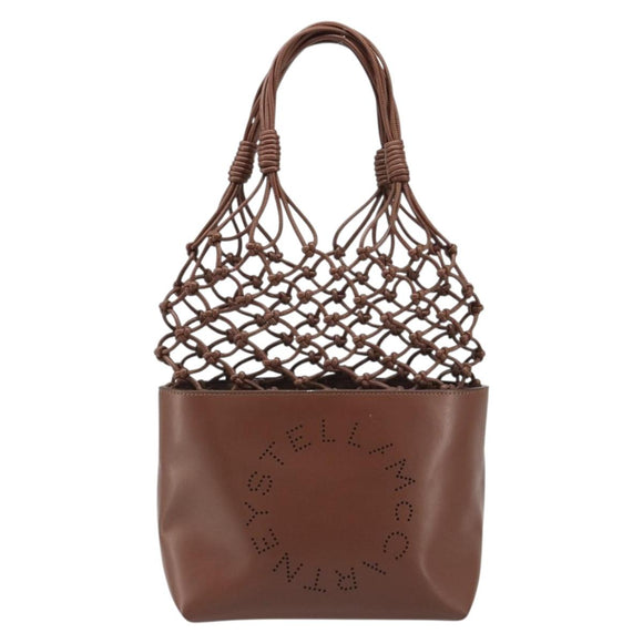 Stella MacCartney Hand Bag Leather Brown Auth BA13569A