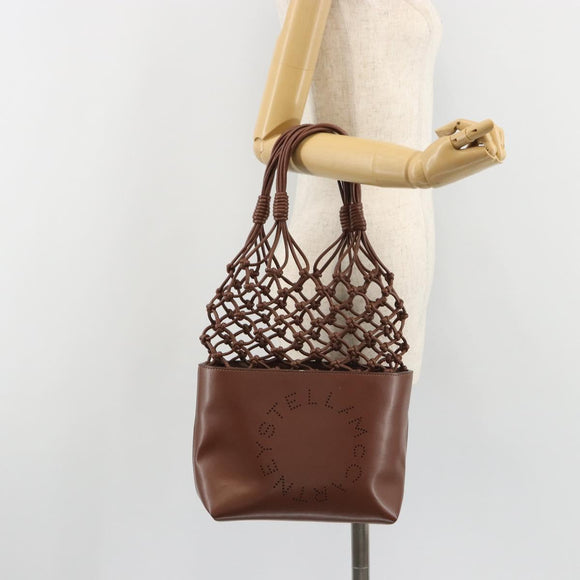Stella MacCartney Hand Bag Leather Brown Auth BA13569A