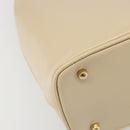 GUCCI Bamboo Hand Bag Leather Ivory Gold Auth BA13570-15
