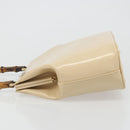 GUCCI Bamboo Hand Bag Leather Ivory Gold Auth BA13570-4