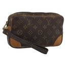 LOUIS VUITTON Monogram Marly Dragonne PM Clutch Bag M51827 LV Auth BA13571-1