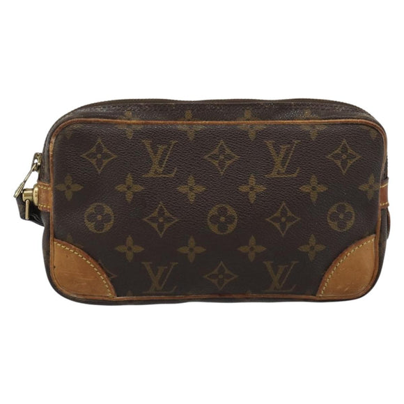 LOUIS VUITTON Monogram Marly Dragonne PM Clutch Bag M51827 LV Auth BA13571