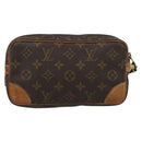 LOUIS VUITTON Monogram Marly Dragonne PM Clutch Bag M51827 LV Auth BA13571-2