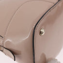 GUCCI Micro GG Canvas Bag Patent Leather 2way Beige Gold 309617 Auth BA13572-12
