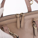 GUCCI Micro GG Canvas Bag Patent Leather 2way Beige Gold 309617 Auth BA13572-16