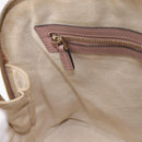 GUCCI Micro GG Canvas Bag Patent Leather 2way Beige Gold 309617 Auth BA13572-21