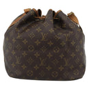 LOUIS VUITTON Monogram Petit Noe Shoulder Bag M42226 LV Auth BA13573-2