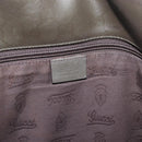 GUCCI GG Implementation Shoulder Bag PVC Khaki Silver 201732 Auth BA13574-18