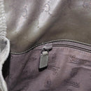 GUCCI GG Implementation Shoulder Bag PVC Khaki Silver 201732 Auth BA13574-22