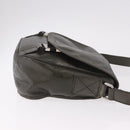 GUCCI GG Implementation Shoulder Bag PVC Khaki Silver 201732 Auth BA13574-4