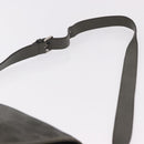 GUCCI GG Implementation Shoulder Bag PVC Khaki Silver 201732 Auth BA13574-8