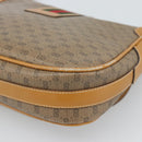 GUCCI Micro GG Supreme Web Sherry Line Bag Leather Beige Auth BA13575-12
